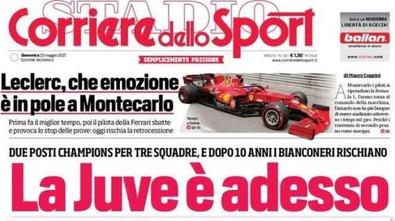 PRIMA PAGINA - Corriere dello Sport titola: "La Juve è adesso"