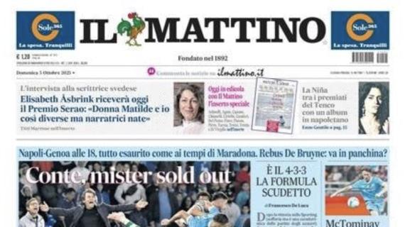 Il Mattino: "Conte, mister sold out"