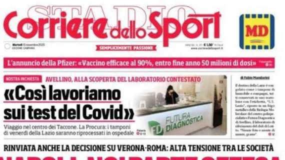 PRIMA PAGINA - CdS Campania: "Slitta sentenza sullo 0-3 di Juve-Napoli"
