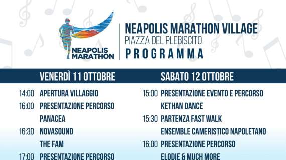 Neapolis Marathon, a Piazza Plebiscito aperto il villaggio: programma e divieti