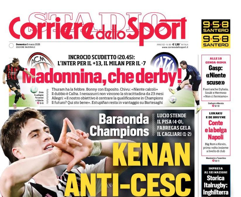 Corriere dello Sport: "Conte e la Napoli belga"