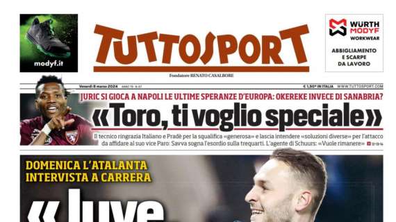 PRIMA PAGINA - Tuttosport: “Mondiale senza Juve, De Laurentiis ritenta”