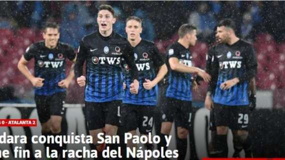 FOTO - Dalla Spagna, AS: "L'Atalanta pone fine alla striscia positiva del Napoli"