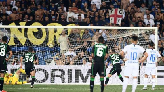 La "nuova anti-Juve" parte con una sconfitta: Inter battuta dal Sassuolo