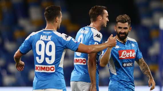 RILEGGI LIVE - Napoli-Sassuolo 2-0 (8' Hysaj, 94' Allan): gli azzurri tornano a vincere!