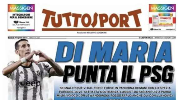 PRIMA PAGINA - Tuttosport: “Sì, il Napoli aspetterà Ronaldo fino all’ultimo”