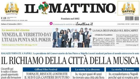 Il Mattino: "L'Italia s'è desta"