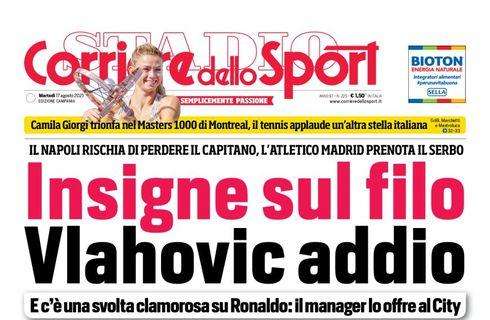 PRIMA PAGINA - Cds Campania: “Insigne sul filo”