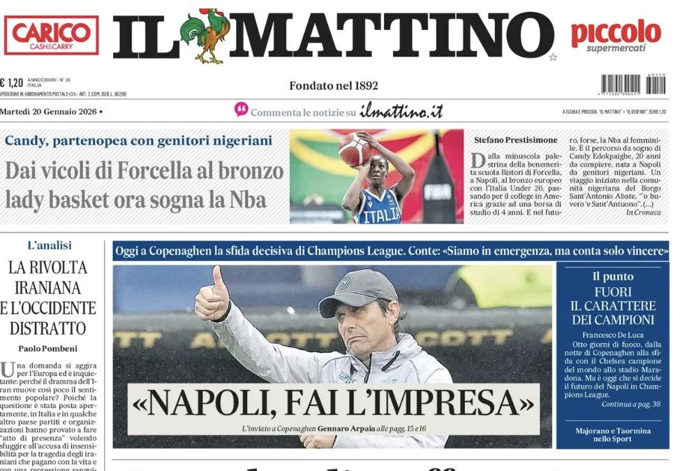 Il Mattino: "Napoli, fai l'impresa"