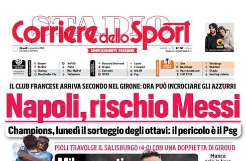 PRIMA PAGINA - CdS Campania: "Napoli, rischio Messi"