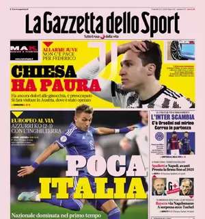 PRIMA PAGINA - Gazzetta: "Poca Italia. Napoli, avanti con Spalletti"