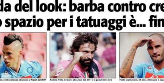 FOTO - Juve-Napoli, sfida anche nel look tra cresta, barba e tatoo. E i capelli di Conte...