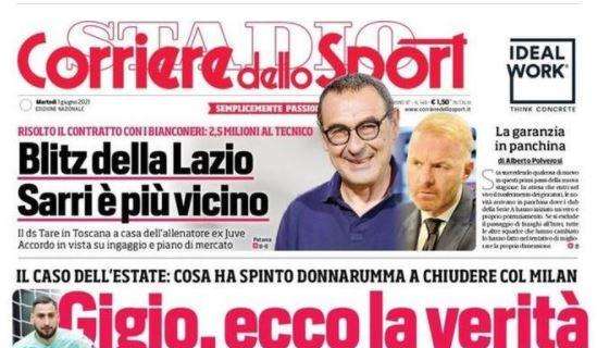 PRIMA PAGINA - CdS: "Sarri più vicino alla Lazio. Sfida per De Paul"