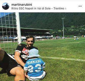 FOTO - "Senza papà non riuscivo a stare". Lady Gabbiadini e il baby Tommaso raggiungono Manolo a Dimaro