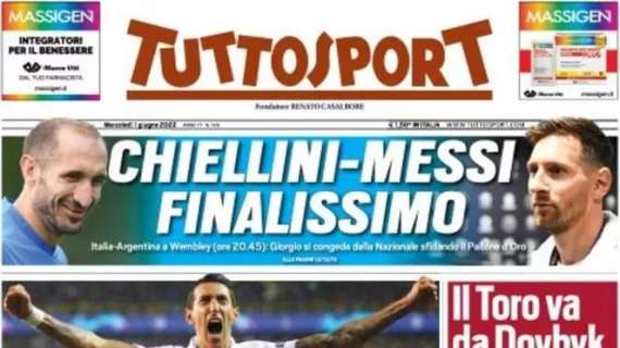 PRIMA PAGINA - Tuttosport: "Di Maria vede solo Juve"