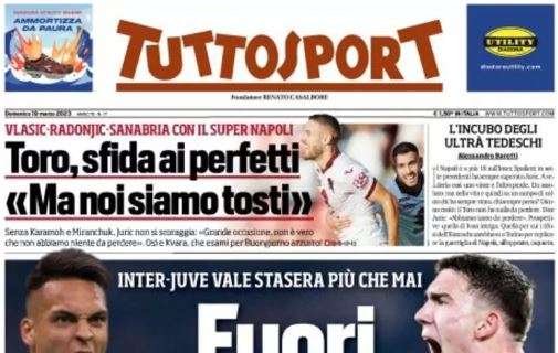 PRIMA PAGINA - Tuttosport sul Milan: "Ibra record e stop, Milan che flop"