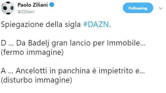FOTO - L'ironico tweet di Ziliani su Lazio-Napoli: "Ora vi spiego cosa vuol dire la sigla DAZN..."