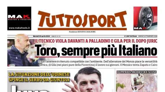 PRIMA PAGINA - Tuttosport: 