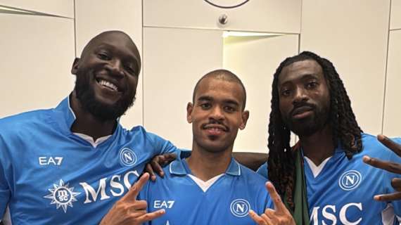 Ngonge festeggia con Lukaku e Anguissa: "La famiglia"