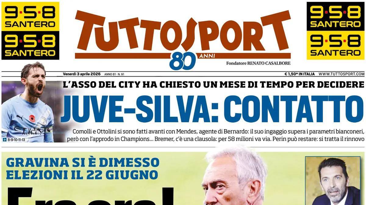 Tuttosport: "Juve-Bernardo Silva, contatto. Bremer può partire"