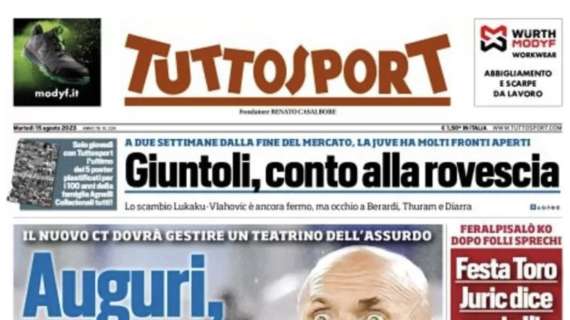 PRIMA PAGINA - Tuttosport titola: “Auguri, Spalletti!”