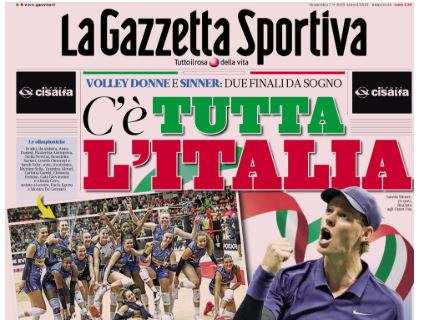 La Gazzetta dello Sport: "C'è tutta l'Italia"