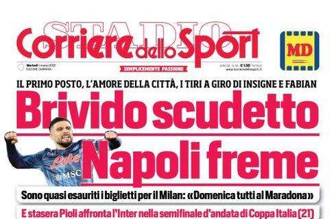 PRIMA PAGINA - Cds Campania: “Brivido Scudetto, Napoli freme”
