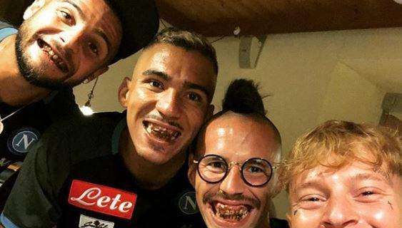 FOTO - Hamsik scherza sui social con Allan, Insigne e Ciciretti: "Serve un dentista urgente"