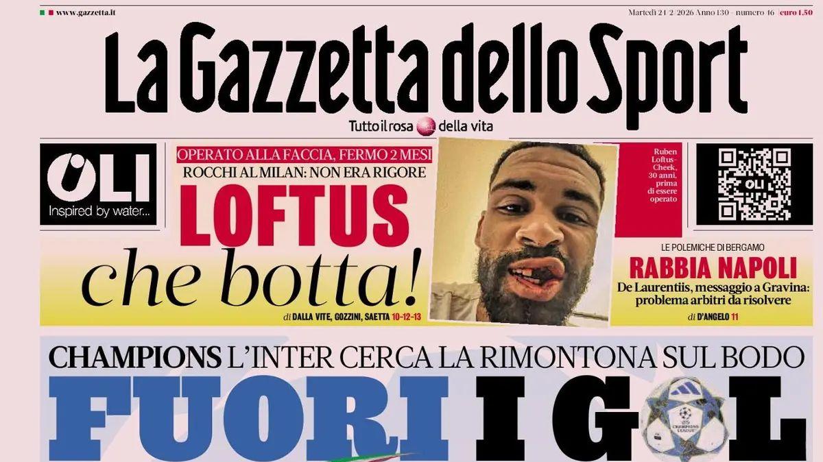 La Gazzetta dello Sport: "Rabbia Napoli, De Laurentiis messaggia Gravina"