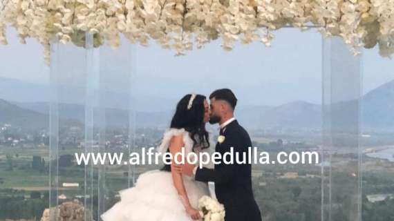 FOTO - Hysaj si sposa in Albania con la sua Fiorenza: le immagini del matrimonio