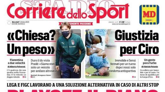 PRIMA PAGINA - CdS: "Playoff, il piano"