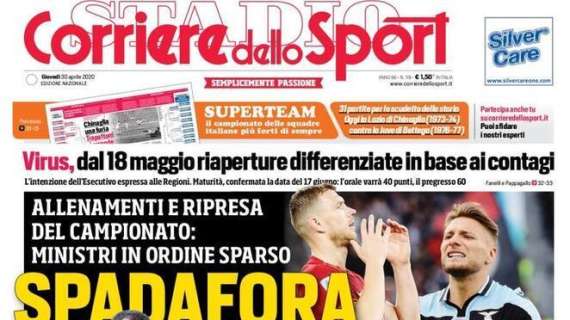 PRIMA PAGINA - CdS: "Spadafora divide il calcio. Ghoulam cuore d'oro"