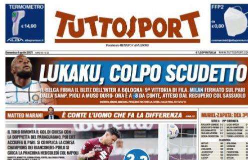 PRIMA PAGINA - Tuttosport titola: "Juve, è allarme!". Pirlo si gioca la panchina col Napoli