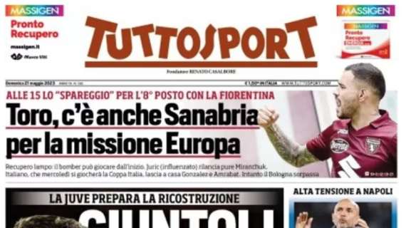 PRIMA PAGINA – Tuttosport: “Spalletti, che bordate!”