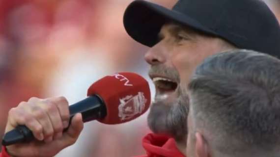 Liverpool, Klopp show: saluta Anfield e con un coro annuncia il suo sostituto