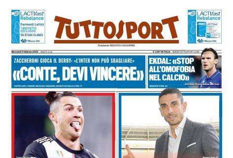 PRIMA PAGINA - Tuttosport, Cr7: "Giocherò fino a 40 anni"