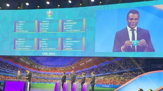 RILEGGI LIVE - Sorteggio Euro 2020: girone agevole per l'Italia, tre big nello stesso gruppo!