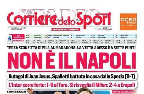 PRIMA PAGINA - CdS Campania: "Non è il Napoli"