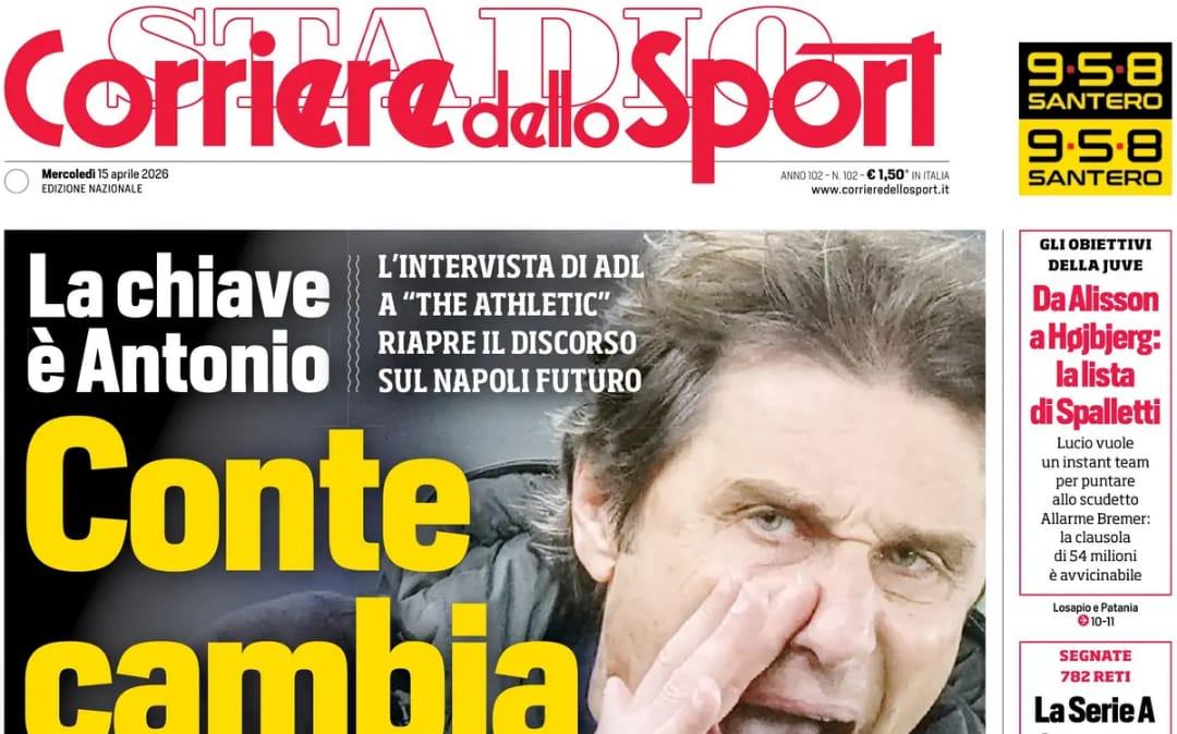Corriere dello Sport: "Conte cambia tutti"