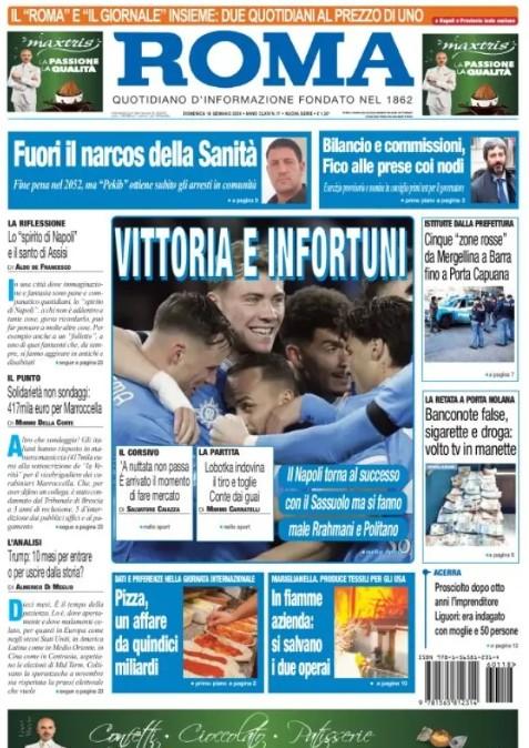 Il Roma: "Vittoria e infortuni. E' arrivato il momento di fare mercato"