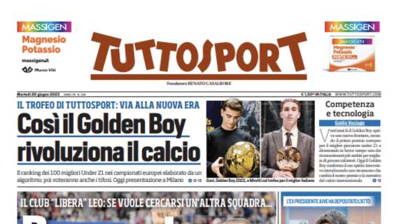 PRIMA PAGINA – Tuttosport: “Giuntoli aleggia, Manna rinnova”