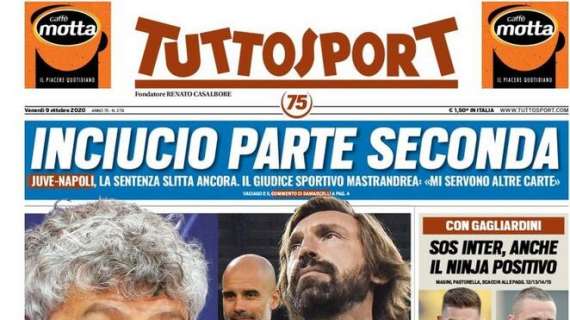 PRIMA PAGINA - Tuttosport: "Juve-Napoli, inciucio parte seconda"