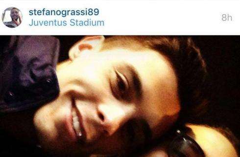 FOTO - Anche Grassi allo Stadium con il fratello, indicativo l'hashtag: "Campionato ancora lungo"