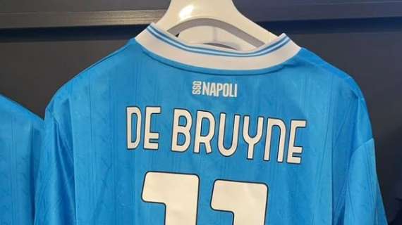 De Bruyne ha scelto la numero 11: maglia già in vendita a Dimaro