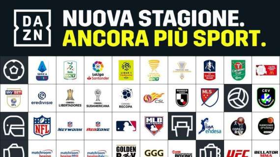 DAZN presenta nuovo palinsesto: confermate le tre partite di Serie A