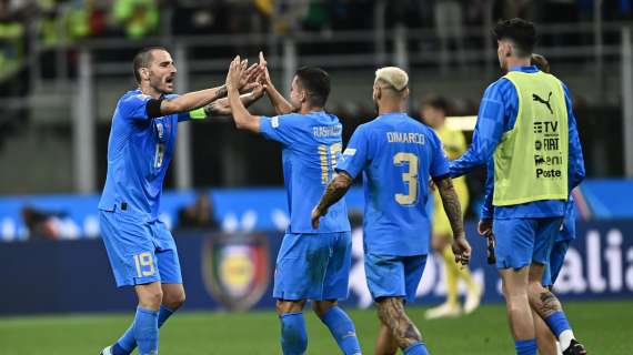 Italia, la probabile formazione: Bonucci ko, un solo azzurro partirà dal 1'