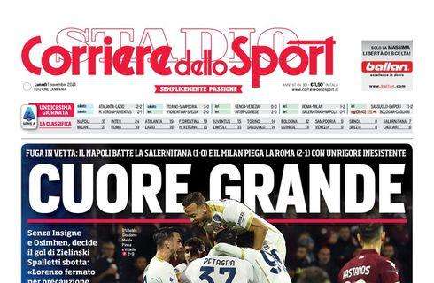 PRIMA PAGINA - CdS Campania: "Cuore grande"