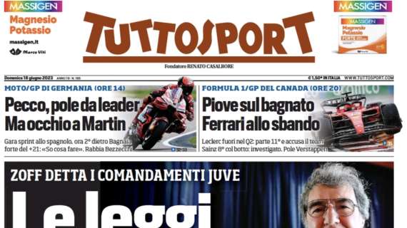 PRIMA PAGINA - Tuttosport In Taglio Basso: "Buongiorno, Italia! Prove ...