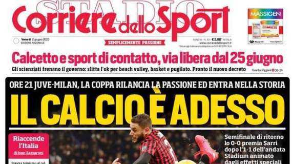 PRIMA PAGINA - CdS: "Mertens fa paura al Napoli, rischia di saltare l'Inter"