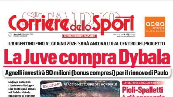 PRIMA PAGINA - CdS: "Pioli-Spalletti, è già spareggio per l'anti Inter"